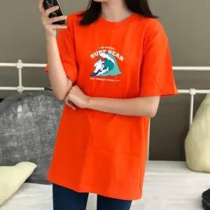[험블] 서퍼 라운드넥 여자 프린팅 여름 반팔티
