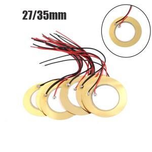 10Pcs 고품질 2735mm 피에조 요소 부저 사운 더 센서 트리거 드럼 디스크 + 와이어 구리