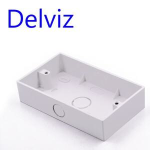 Delviz 외부 장착 상자 14686mm 표준 벽 스위치 플라스틱 MaterialsBOX 소켓 카세트 접합