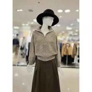 올리브데올리브 꽈배기 하이넥 투웨이 니트집업가디건 YK6WD408 2866350