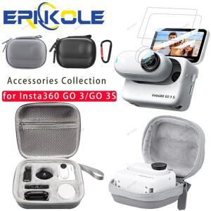 인스타360 호환 GO 3S 운반 케이스 보관 가방 3 / 액션 카메라  화면 보호 필름