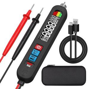 전압계 스마트 디지털 검출기 테스터 표시기 전기 펜, usb 측정기 DC AC 브레이크포인트, 비접촉 라이브 와
