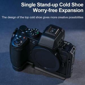 YANZUO 카메라 액세서리 케이스 Nikon Z50II용 퀵 플레이트 래빗 케이지 마이크용 금속 확장 프레임 Z50 II