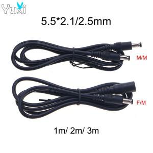 YuXi DC 5.5x2.1mm 남성-남성여성 연장 케이블 CCTV 카메라 라우터용 20AGW 전원 공급 장치 코드