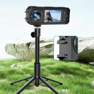 인스타360 호환 X5 카메라 액세서리용 PC 보호 프레임 마그네틱 퀵 릴리즈 래빗 케이지 콜드 슈 마운트 확