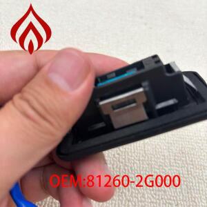 81260-2G000 테일게이트 트렁크 리어 도어 버튼 스위치 고무 블랙 케이스 기아 옵티마 K5 11-16 카덴자 K7