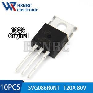 10PCS SVG086R0NT TO-220 120A 80V N 채널 전력 MOSFET 트랜지스터 100% 새 원본