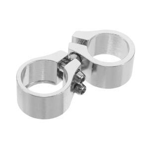 1개 알루미늄 자전거 시트포스트 클램프 25.4mm 1인치 이중 볼트 안전 로드/산악/접이식