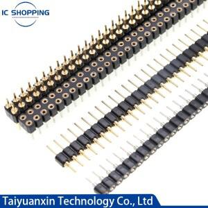 원형 홀 암 커넥터 단일 행 이중 행 디지털 튜브 소켓 Arduino 10PCs 2.54mm