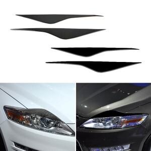 Ford Mondeo MK4 2007 자동차 액세서리 앞 헤드 라이트 눈썹 눈꺼풀 커버 장식 스티커