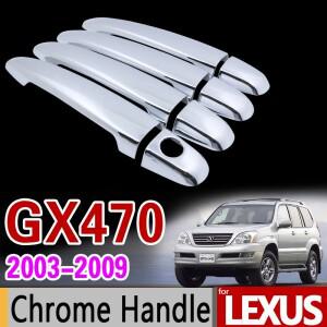 Lexus gx470 2003-2009 크롬 핸들 커버  4 문 세트 2004 자동차 액세서리 스티커 스타일링