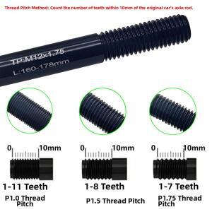 1pcs 자전거 트레일러 스루 액슬 어댑터후방 12mm 액슬용 M12x1.0 135mm 허브 간격에 적합