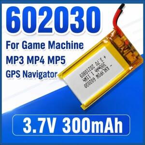602030 게임기용 3.7V 300mAh 리튬 폴리머 배터리 MP3 MP4 MP5 GPS 네비게이터  충전식