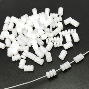 산악 자전거 O-링 브레이크 기어 케이블 보호 링 투명 접이식 페인트 화이트