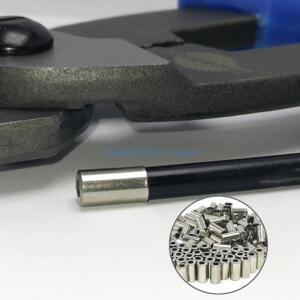 P9FC 100pcs 자전거 변속 케이블 튜브 캡 브레이크 엔드 교체