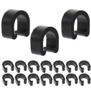 50개 자전거 케이블 클립 변속기 하우징 알로이 버클 브레이크 라인 가이드 산악 도로 수리용