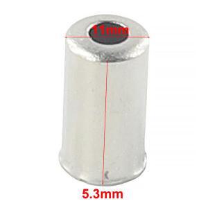 100pcs 4/5mm 자전거 브레이크 케이블 하우징 기어 시스템 용 페룰 엔드 캡 사이클링