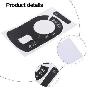 1pcss 자동차 조명 조정 스위치 버튼 수리 데칼 스티커 A3 8P 2004-2008 인테리어 액세서리