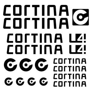Cortina 자전거 데칼 프레임 스티커 도시 포크 비닐 접착제