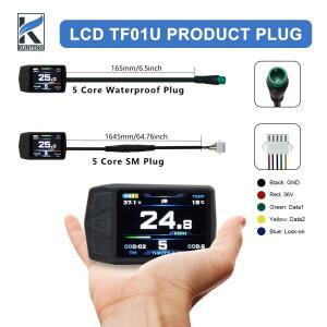 KT TF01U  디스플레이 24V 36V 48V USB 인터페이스 방수 일반 플러그 포함 자전거 변환 키트용