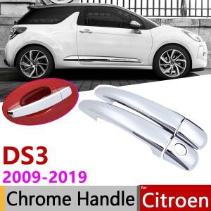 시트로엥 ds3 2009 ~ 크롬 문 핸들 커버 자동차 액세서리 스티커  세트