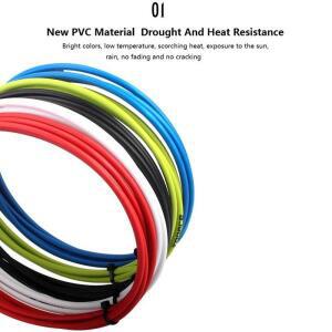 자전거 케이블세트 브레이크 기어 다색 PVC 엔드 튜브 커버 범용 교체 가능 변속기