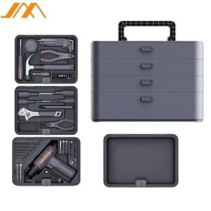 JIMIHOME 홈 수리 도구 키트 세트 X 쌓을 수 있는 트레이 X4-ABCE 역학 자동 무선 파워 드릴 포함