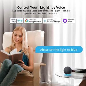 스마트 E14 Led 전구  RGBCW 램프는 Alexa Amazon Google 홈 Yandex  Smartthings 호환