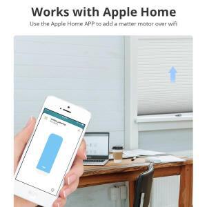 Over Thread 롤러 쉐이드 모터38mm 튜브용 스마트 전기 셔터 엔진 Google 홈 SmartThings Siri Control