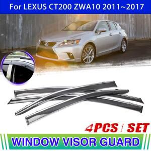 렉서스 CT 200h ZWA10 CT200 용 자동차 창문 바이저 2012 벤트 차양 레인 가드 커버 디플렉터 액세서리 ~