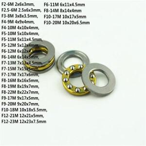 F3-8M F6-12M F8-16M F8-22M F10-18M F12-21M 미니 소형 3in1 평면 축 볼 베어링 스러스트 10개