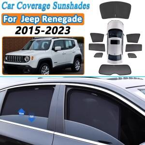 Jeep Renegade 2016 2015-2023 용 선 바이저 자동차 메쉬 사이드 윈도우 차양막개인 정보 보호 커튼 커튼