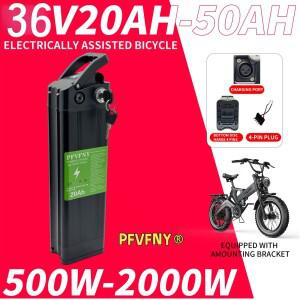 항공 운송 전동 자전거용 18650 리튬 배터리 36V20AH-50AH 500W-2000W 미만의 실버피쉬 모터