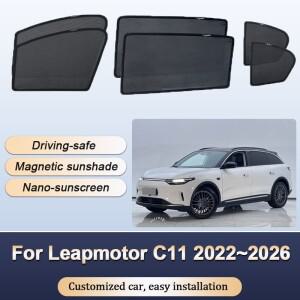Leapmotor C11 2024 2022~2026용 선쉐이드 앞유리 열 차단 커튼 커튼 프라이버시 윈도우 바이저 자동차 액