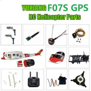 YUXIANG F07S GPS UH-1HUEY 1:34 헬리콥터 부품 배터리 메인 프로펠러 테일 로터 쉘 척 플레이트 액세서리