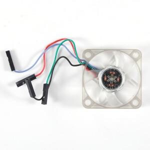 소프트웨어 제어 WS2812 RGB PWM 속도 조절 브러시리스 냉각 팬 라즈베리 파이 4B 3B +/3B/2B 용 40x40x10m