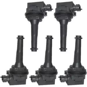 5PCS 30713416 Ignition Coils 0221604008 Compatible With Volvo C70 S60 S70 S80 V70 XC70 2.0 2.3 2.4