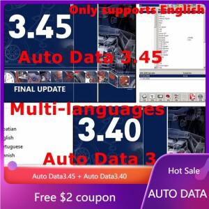 2025  AUTO DATA 3.45 배선도 데이터 설치 영상 AutoData 다국어 CD USB 드라이브 자동차 수리 소프트웨어