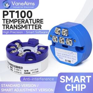 PT100 RTD 열저항 온도 트랜스미터 DC24V 4-20mA 출력 0-50 0-100도 입력