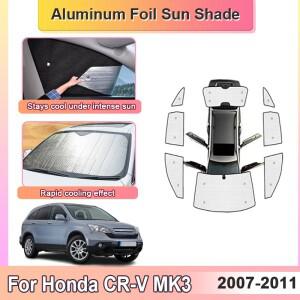 혼다 호환 CR-V MK3 2007-2011 2010 자동차 차양막 단열 전면 창 바이저 자외선 차단 커튼 커튼 액세서리