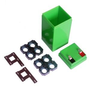 DIY 18650 리튬 배터리 상자 팩 4V4Ah 플라스틱 보관 케이스 4/6 PCS 홀더 브래킷 고정 장치 쉘