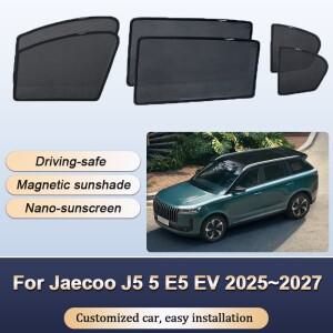 자이쿠 J5 5 E5 EV 2025~2027용 선쉐이드 앞유리 열 차단 커튼 커튼 프라이버시 윈도우 바이저 자동차 액세