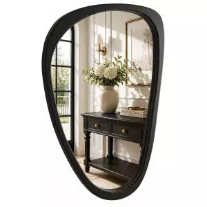 유기농 원목 매트 블랙 라지 121.9x61cm 48x24인치 불규칙형