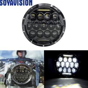 바이크 오토바이 헤드라이트 7인치 LED 할리 투어링  클래식 일렉트라 스트리트 글라이드 로드 킹 야마하