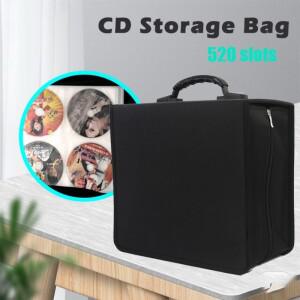 자동차 여행용 옥스포드 천 CD 보관 가방 520 용량 DVD 정리함 휴대용 대형 케이스 수분 긁힘 방지