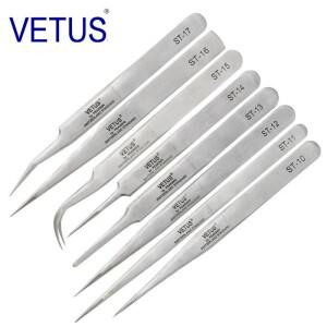VETUS ST 고경도 스테인레스 스틸 핀셋 정밀 항자성 도구 유지보수 미용 새 둥지 가공용