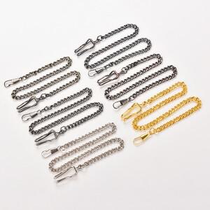 앤티크 쿼츠 여성용 포켓 시계 체인 빈티지 청동 합금 4mm 1개