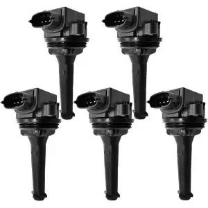 5PCS Ignition Coil Compatible With Volvo C70 S60 S70 S80 V70 XC70 2.0 2.3 2.4 2.5 T5 30713416