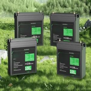 맞춤형 100Ah 12V LiFePO4 배터리 딥 사이클 해양용 리튬인산철 10년 수명