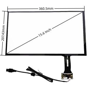 15.6인치 정전식 터치스크린 360X207mm G+G 프리 드라이브 WIN7 8 10 안드로이드 리눅스 범용 USB 플매트